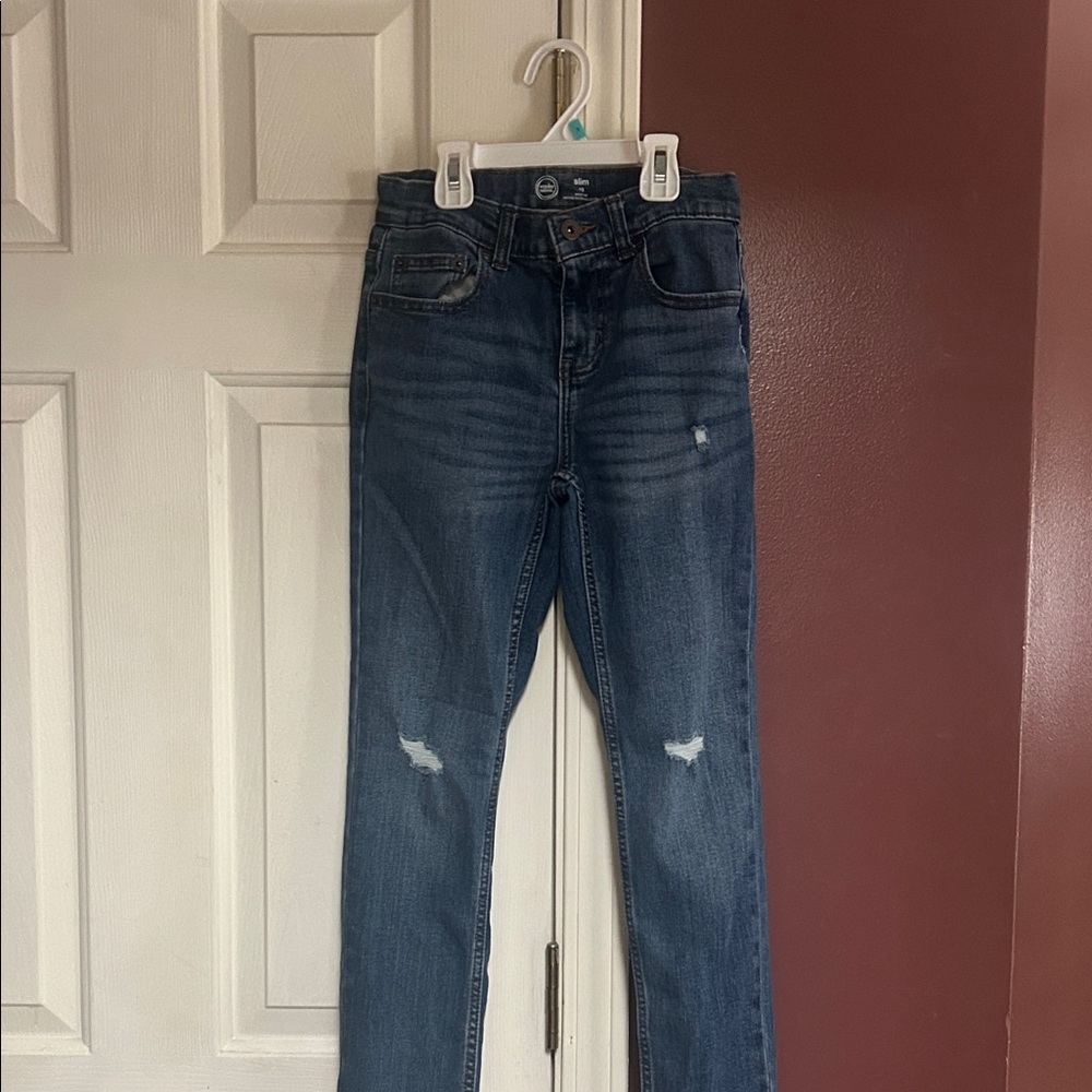 Wonder Nation Classic Blue Distressed Jeans